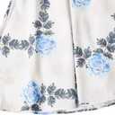 Bonny Billy Girls Classy Vintage Floral Swing Kids Party Dresses (White)