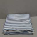 2 Pack Queen Pillowcases Set Blue Stripe Printed 100% Cotton Pillow Covers Cooling Pillow Cases with Envelope Closure 30" L x 20" W