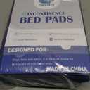 Washable Pads for Beds for Incontinence Adults-Extra Large XXL 34x52 Inch (Pack of 2) - Blue Hide Stains - Waterproof Underpads for Elderly - Reusable Bed Pad for Bedwetting