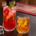 Ruckae Drinking Glasses Set of 8,11 oz and 7 oz Kitchen Water Glass Cups Set,Clear Curvature Glassware Dishwasher Safe,Mixed Drinkware for Beer,Juice,Cocktail,Whiskey,Milk and Various Mixed Drinks