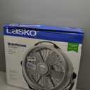 Lasko Wind Machine Fan, Air Circulator Fan with 3 Speeds, 20" Model 3300, Gray
