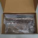 Key Holder Wall Mount, Solid Wood Key Holder for Wall with 4 Brass Hooks & Hidden Magnets, 15 Incline Hooks & Grooved Design to Prevent Slipping, Vintage Brown Key Hanger