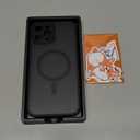 CANSHN Magnetic Compatible with iPhone 15 Pro Max Case, Upgraded [Full Camera Protection] [Compatible with Magsafe] [Translucent Matte] Shockproof Protective Phone Case Cvoer 6.7 Inch - Black