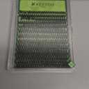 KEYYOU Lash Clusters 3D Effect Volume Eyelash Clusters Flaunt Style 144PCS D Curl Flora Wispy Look LengthLock 8–18mm Mix Ultra-Thin Black Band (PuffSilk V3D01)