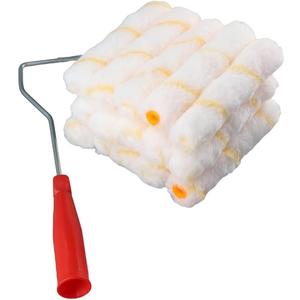 15 Piece Paint Roller Set for All Paints, 6 inch Microfiber Roller Covers for Paint Roller Brush for Painting Walls Ceilings Home Repair Paint Roller Kits