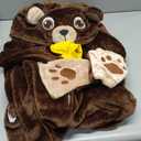 Ezuwail Unisex Adult Onesie Pajamas Outfit Animal Onesie Costumes for Women/Men (Small, Brown)