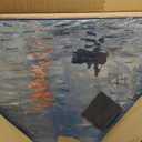 Large Framed Monet Impression Sunrise Wall Art for Living Room, 60x30 Inch, 57"L x 28.5"W