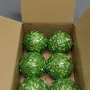 6 Pcs 4" Sequin Ornaments,Glitter Christmas Ball Ornaments, Sparkle Christmas Ornaments, Christmas Ornaments Tree Decorations Green Christmas Hanging Ball for Holiday Indoor Outdoor Decor,  6 Pcs-green