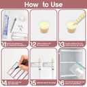 60 Sets 1/3/5Ml Colostrum Collector Kit Include 1/3/5ml*20 No Needle Sterile Syringes with Cap, 4 Measuring Cup, 6 Zip-lock Storage Bags, 60 Labels for Breast Milk Collector