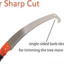 Pole Saw for Tree Trimming, 14FT Pole Tree Trimmer Long Pruning Saw, Manual Pole Cutter for Yard Garden and Patios Trees Branches Cutting