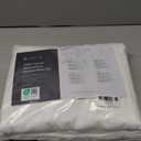 LuxClub Queen Sheet Set, 100% Viscose Derived from Bamboo Cooling Sheets, Breathable & Soft Deep Pocket Up to 16", Hotel Luxury Silky Sheets Queen Size, White