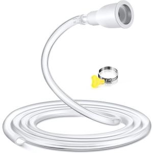 Frienda Faucet Adapter Hose Attachment for Sink, 8Ft PVC Tube with Adjustable Faucet Connector, Hose Clamp, Zip Tie, Portable Water Transfer Accessories for Sink, Bucket, Outdoor Clean