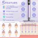 Light-Therapy-Wand, Red Light Therapy for Face and Neck Facial Wand 7 in 1 Led Beauty Wand Red & Blue Rejuvenation Face & Eye Massager Skincare Tool