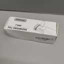 7 Day Weekly Metal Pill Organizer Travel, Kursoaya Premium Aluminum Daily Pill Box, Cute Portable Pill Case, Large Capacity Pill Holder for Supplements, Pills, Vitamins, Medicine (Steel Grey)