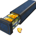 7 Day Weekly Metal Pill Organizer Travel, Daily Pill Box, Cute Portable Pill Case, Large Capacity Pill Holder for Supplements, Pills, Vitamins, Medicine (Matte Blue)