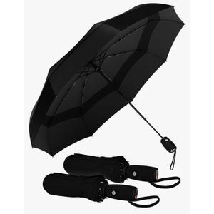 REPEL Windproof Travel Umbrella - Compact & Withstands Winds up to 85MPH , Strongest Premium Auto Folding Umbrella for Rain and Sun - Durable, Light & Portable for Women & Men , Fits Backpack & Cars
