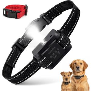 Citronella Dog Bark Collar, Dog Bark Collar for Large Medium Small Dogs, Bark Collar with Adjustable Spray & Sensitivity, Rechargeable Anti-Bark Collar for Dogs with Safe, 2 Collar Straps(Black)
