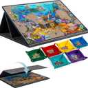 Becko US 1000 Piece Tilting Puzzle Board with 6 Trays & Cover, Adjustable Puzzle Table with Stand/Easel, Portable & Lightweight Mat for Puzzle Storage, for 1000 Pieces Jigsaw Puzzles (Gray)