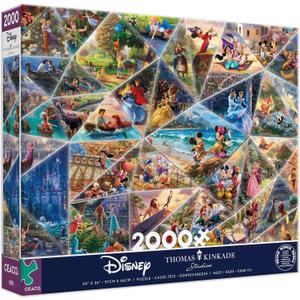 Buffalo Games  Thomas Kinkade Disney Collage Jigsaw Puzzle, 2000 Piece Puzzle for Adults, Disney Art Collection