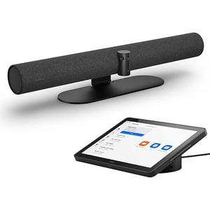 Jabra PanaCast 50 Video Bar System - All-in-one Meeting Room Solution, Audio bar, 180° Full-Room Webcam, Intelligent AI-Enabled Features, and PanaCast Control Touchscreen - All Platforms - Black