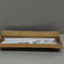 TEECK Shower Curtain Rod, 32-79 inch Adjustable Tension Spring, 1 Inch Shower Curtain Rod Tension, Anti-Slip, Rust-Proof, No Drilling, for Bathroom, White