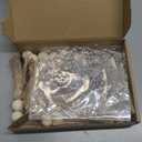 Boho Shower Curtain Hooks Rings Rustproof, CHICTIE Nautical Decorative Shower Curtain Rings with Handmade Wood Beads Tassel, Farmhouse Home Bathroom Bedroom Baby Room Decor Set of 12 (Natural Jute)