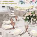 Hotop 100 Packs Wedding Napkins Mr & Mrs Dinner Gold for Reception Disposable Decorative Towels Shower Banquet Rehearsal Decorations, 12.99x15.75 inches