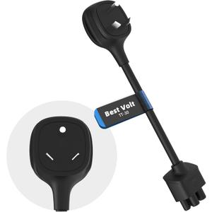 TT-30 Adapter for Tesla Gen 2 Mobile Charger, 120V 24 Amp RV Park Charging Cord | 10 Inch Length (TT-30)