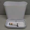 funest Bathroom Small Trash Can with Lid, 10L / 2.7 Gallon Slim Garbage Bin Wastebasket with Press Top Lid for Bedroom, Rv, Office, Kitchen, Craft Room