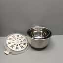 6L-Stainless Steel Salad Rotator, Non-Slip Base, Vegetable Dishwasher, Multi-Use Lettuce Spinner, Kitchen Strainers.