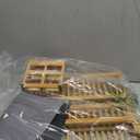 Bamboo Dish Drying Rack with Utensil Holder, 3 Tier Collapsible Dish Rack, Large Dish Racks for Kitchen Counter, Wooden Folding Dish Drainer with Dish Drying Mat (3 Tier (with Drying Mat))