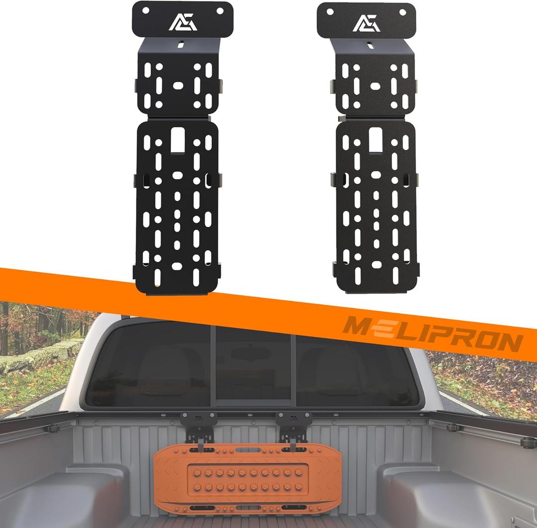 MELIPRON Bed Rail Mounts Fit for Toyota Tacoma Tundra Recovery Board Brackets