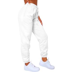 Waitfairy Sweatpants Women - Joggers for Women High Waist Baggy Sweat Pants for Womens Joggers Workout Gym Clothes for Woman (White, XL)