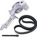 Belt Tensioner Assembly With Pulley With Serpentine Belt Compatible With 2011-2016 Chevy Cruze 2012-2019 Sonic 2013-2020 Trax 2016 Cruze Limited 2013-2020 Buick Encore Replace#55565236 5PK1400