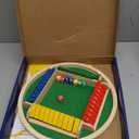 Shut The Box Dice Game,2-4 Player Family Wooden Board Table Math Games, 8 Dices Classics Tabletop Version Games for Classroom,Home,Party or Pub