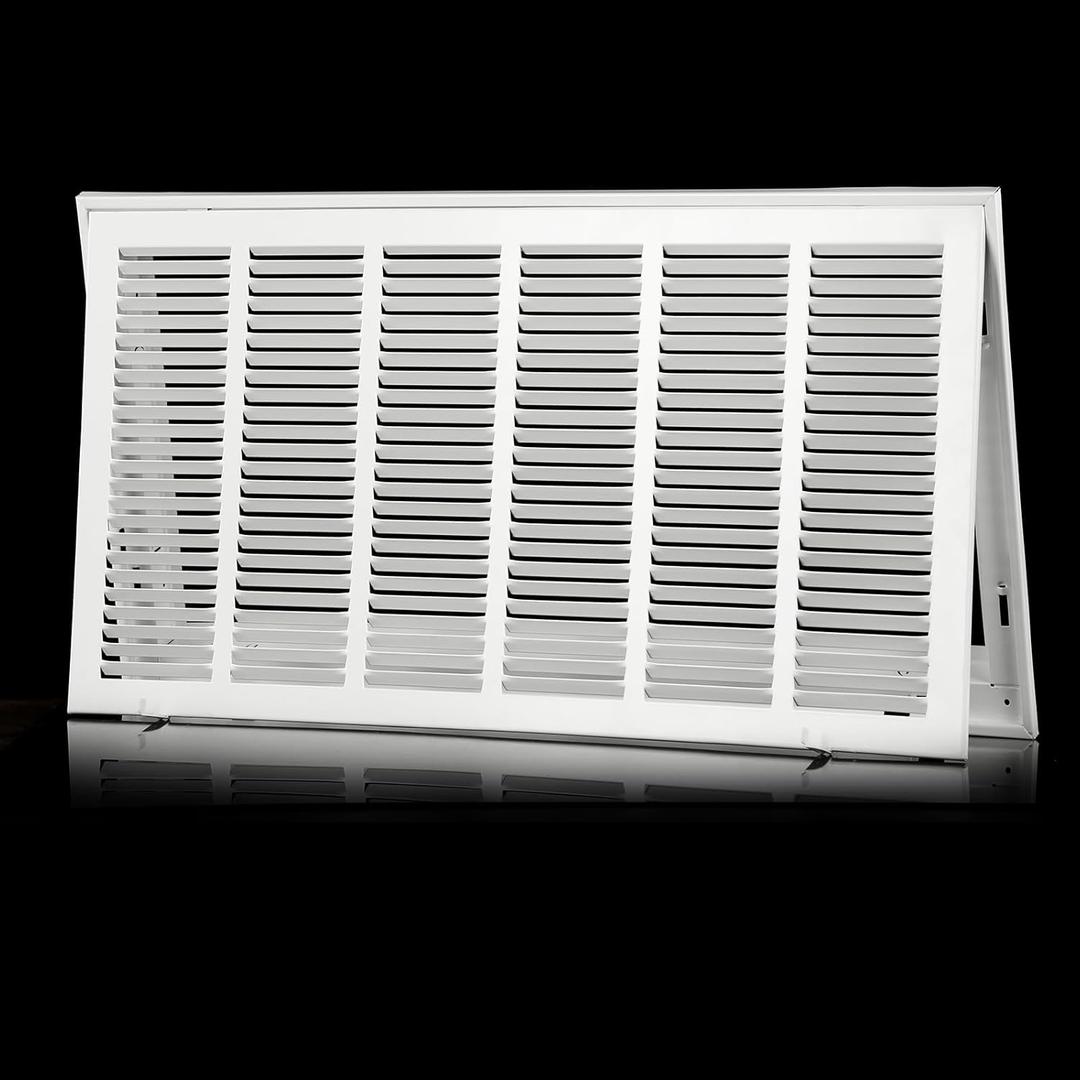 30'' x 20'' Return Air Grille [Duct Opening Size] Return Vent Cover for Wall or Ceiling,Steel Return Air Grill Removable Face/Door for 1 inch Filters (30"W x 20"H [Duct Opening])
