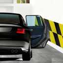 Garage Wall Protector 196.9in/5m, Yellow Black High-Visibility Foam Edge Guard for Car Door, Self-Adhesive 0.39in Thick Bumper Padding, Parking Warehouse Home Furniture (7.9in/20cm Wide)