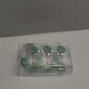 Green Monstera Shower Curtain Hooks, Tropical Leaf Design for Bathroom Decor, Set of 12 Durable Rings, Rust Proof and Heavy Duty Cute Hanger, Jungle Decoration