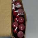 14 Pack Dark Red Taper Candles 12 Inch Tall 3/4 Inch Thick Burn 10 Hours (Burgundy)
