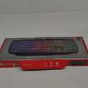 Keyboard Led Gaming Samurai Lighting Effects Black Rainbow Computer Desktop
