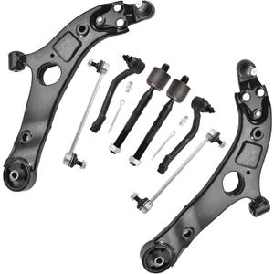 ASTARPRO - Front Suspension end Kit for Kia Optima Hyundai Sonata Azera Cadenza 2 Lower Control Arms w/Ball Joints 4 Inner & Outer Tie Rods 2 Sway Bar Links Replacement - 8pc