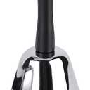 MROCO Loud Hand Bell, Silver Steel Hand Bells for Adults, Dinner Bells for Inside Classroom Bell, for Food Line, Alarm, Jingles, Ringing (1 Count)