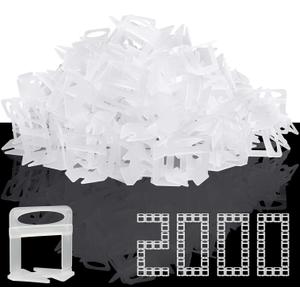 DGSL Tile Leveling System, 2000-Piece 1/16" Tile Spacers Clips Tile Tools, Tile Installation Tools for Professional Ceramic Tile and Stone Installation