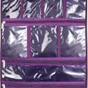 Premium Hanging Toiletry Travel Bag - Cosmetic, Jewelry, Toiletry & Accessory Storage Organizer Bag, Large Size, Various Compartments (Purple)