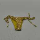 Verdusa Women's 1 Piece Bathing Suit Metallic Swimwear Bikini Sets Gold Small