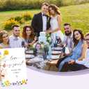 3 x Love is Sweet Sign, Floral Wedding Ceremony Sign, Pack of 1 Wooden Tabletop Sign with Stand, Wedding Supplies, Engagement and Reception Wedding Decorations - LD07