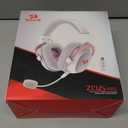 Redragon H510 Zeus White Wired Gaming Headset - 7.1 Surround Sound - Memory Foam Ear Pads - 53MM Drivers - Detachable Microphone - Multi Platforms for PC, PS4/3 & Xbox One/Series X, NS
