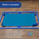 Children's Factory Replacement PlayPanel, Kids Room Divider Panel, Classroom Dividers, Free-Standing Partition for Daycare or Preschool, Cantilever Feet Not Included, Deep Water, Rectangle