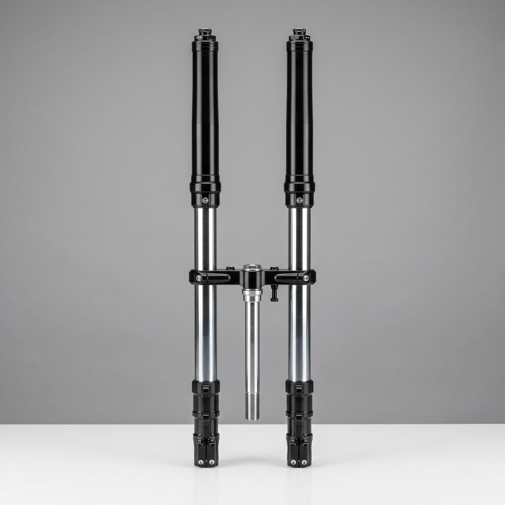 Motorcycle front fork assembly