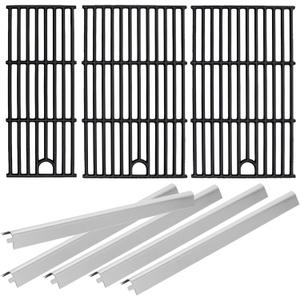 17 Inch Grill Grate & Heat Plate for Charbroil Performance 5 Burner Grill 463449021 463451022 463448021 463450022 463455021 G426-0005-W1, Cooking Grate for Charbroil Grill Replacement Parts 5 Burner